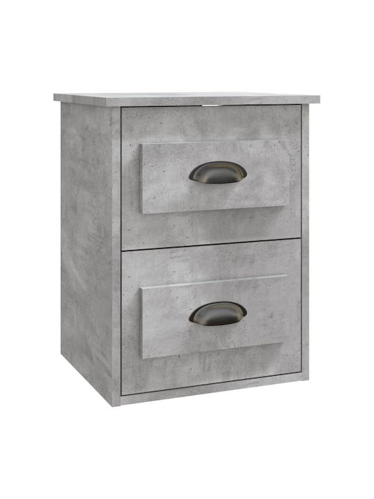 Wooden Bedside Tables 2pcs Gray 41.5x36x53cm