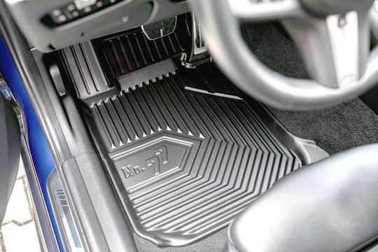Frogum Set of Front and Rear Mats 4pcs Tray Type for Skoda Kodiaq Ford Edge 2018 Black
