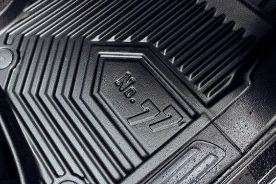 Frogum Set of Front and Rear Mats 4pcs Tray Type for Audi Q7 / Q8 Ford Edge 2015 Black