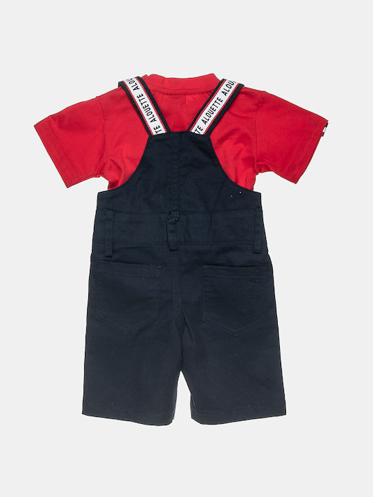 Alouette Kinder Set mit Shorts Sommer 2Stück Rot