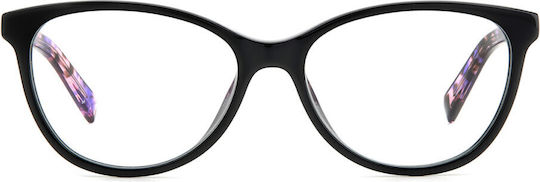 Missoni Missoni Damen Acetat Katzenauge Brillengestell Schwarz MMI 0043/TN 2TB