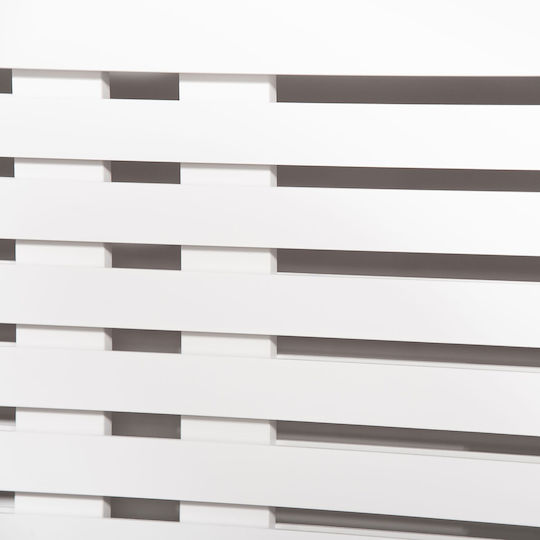 HomCom Κάλυμμα Καλοριφέρ από MDF Λευκό 140x19x82.5cm