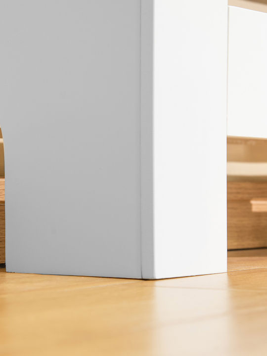 HomCom Heizkörperabdeckung aus MDF Weiß 140x19x82.5cm