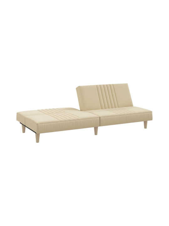 Dreisitzer Sofa Bett Crem 200x89x33cm