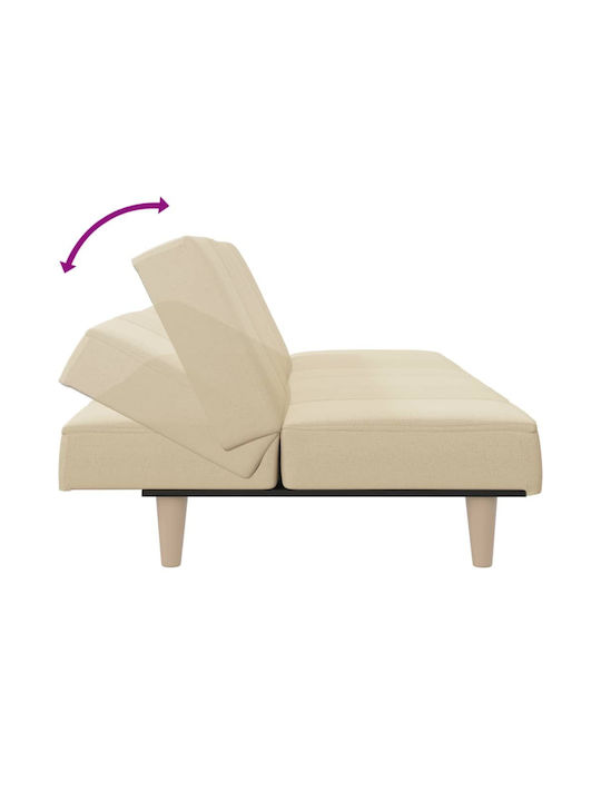 Dreisitzer Sofa Bett Crem 200x89x33cm