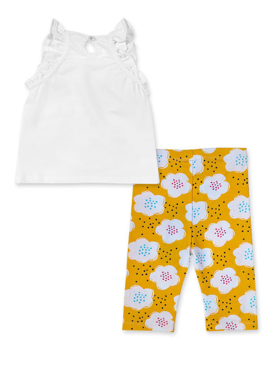 Tuc Tuc Kids Set with Pants Summer 2pcs White