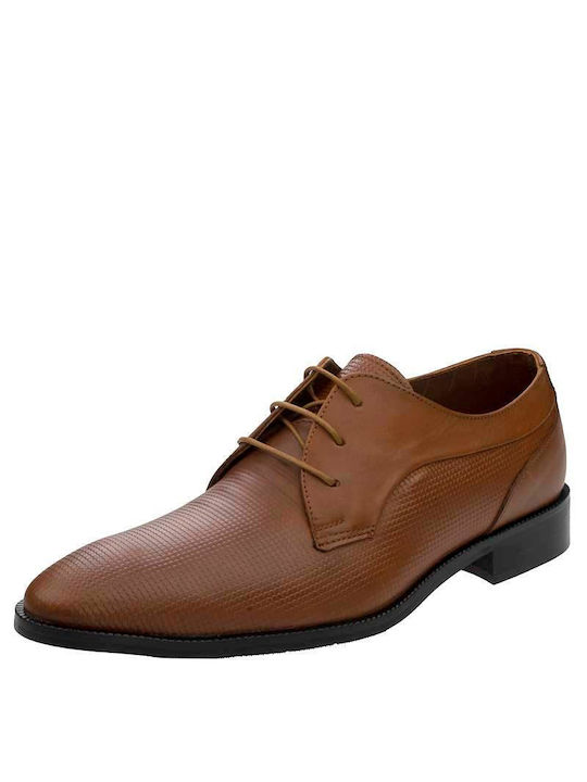 Fentini Men's Leather Dress Shoes Tabac Brown