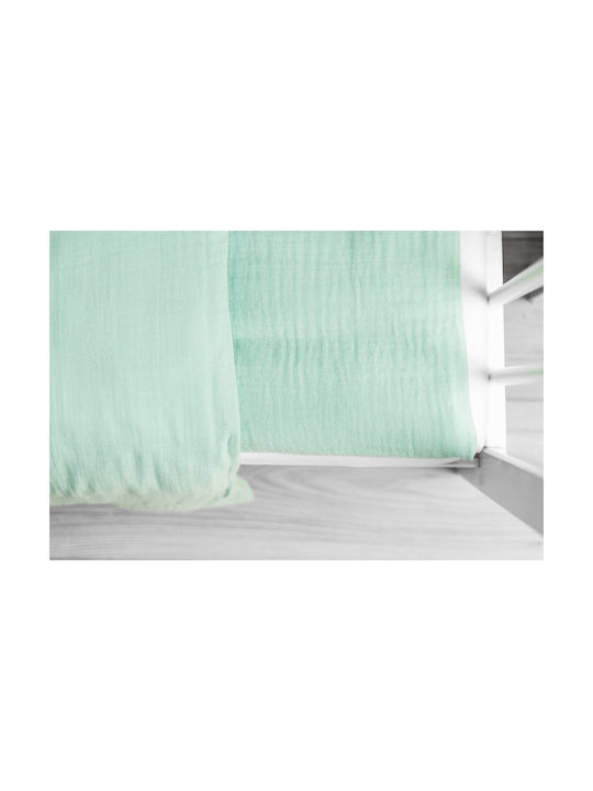 Sensillo Σετ Βρεφική Παπλωματοθήκη με Μαξιλαροθήκη Mint 100x135εκ.
