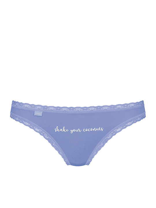 24/7 Weekend H Βαμβακερά Women's Slip 3Pack with Lace Light Green-Orange-Lilac