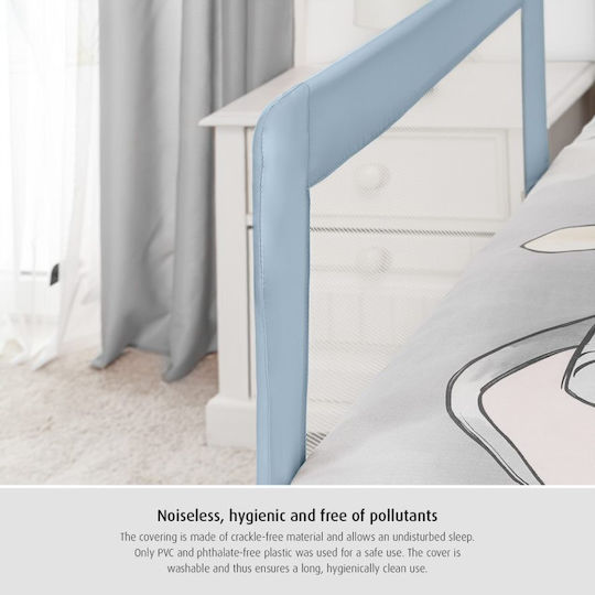 Reer Klappbar Bettschutzgitter für das Bett Einfache Installation aus Stoff in Hellblau Farbe 100εκ. 1Stück