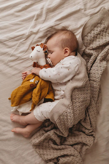 Kikadu Babytuch Giraffe Multicolour