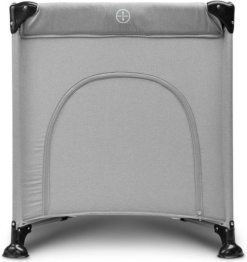 Caretero Basic Playpen with Mattress Gray 126x65cm
