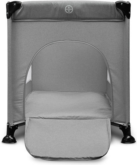 Caretero Basic Playpen with Mattress Gray 126x65cm
