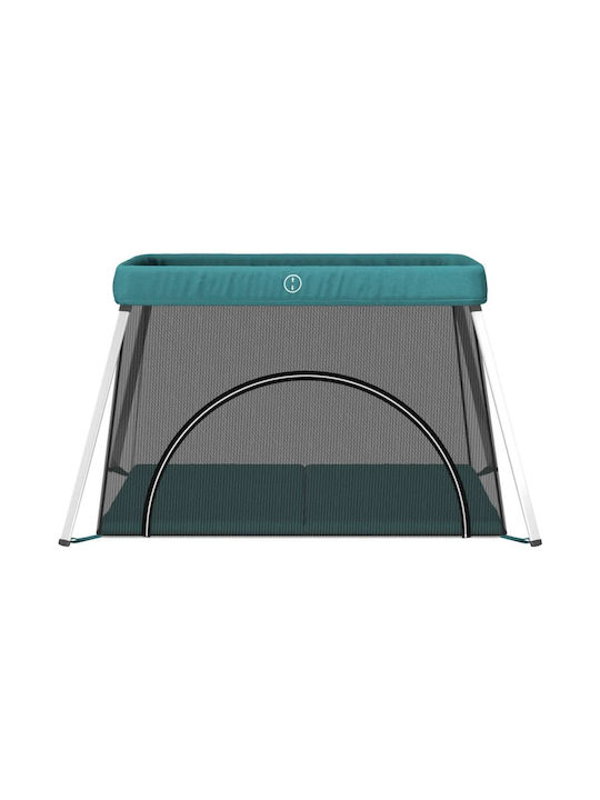 vidaXL Loc de joacă cu Saltea Verde 110x82cm