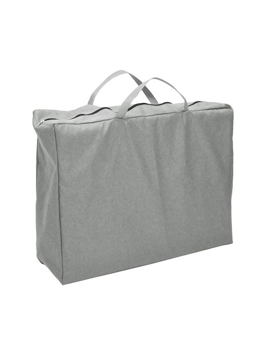 vidaXL Παρκοκρέβατο με Στρώμα Γκρι 110x82cm