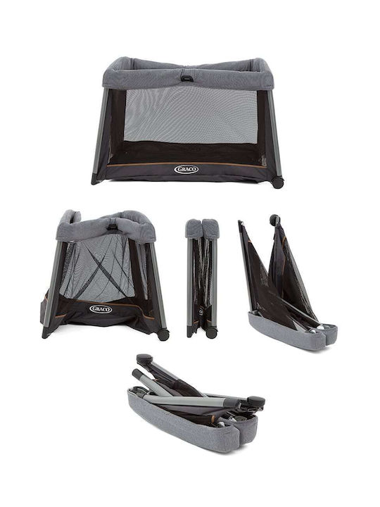 Graco Foldlite Shadow Loc de joacă cu Saltea Gri 105x63.5cm