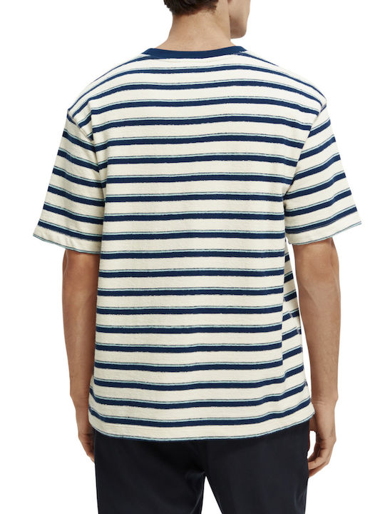 Scotch & Soda Ανδρικό T-shirt Κοντομάνικο Navy Μπλε