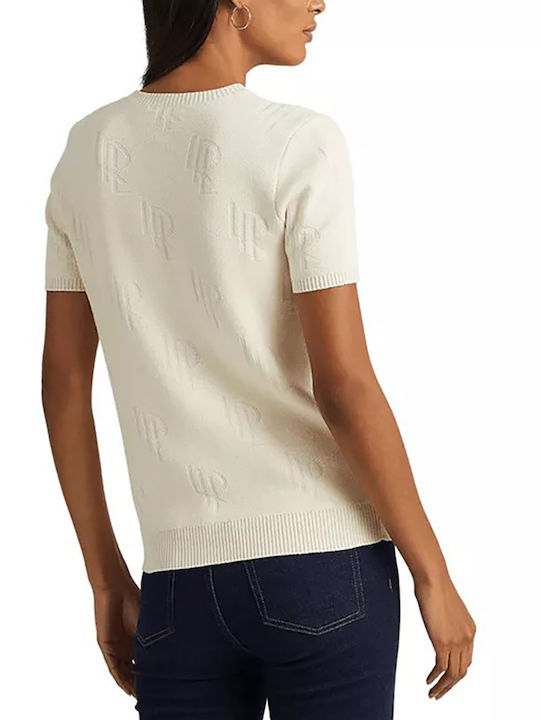 Ralph Lauren Women's Summer Blouse Short Sleeve White
