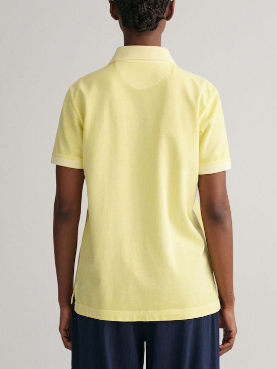 Gant Women's Polo Blouse Short Sleeve Yellow