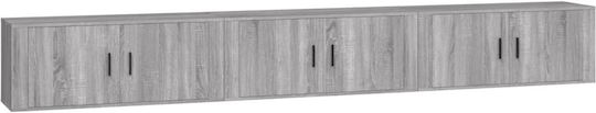 Έπιπλο TV Επιτοίχιο Γκρι Sonoma 300x34.5x40εκ. Έπιπλο TV Επιτοίχιο Γκρι Sonoma 300x34.5x40εκ.