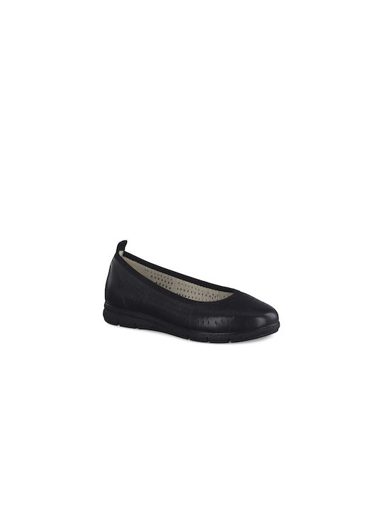 Tamaris Leather Ballerinas Black