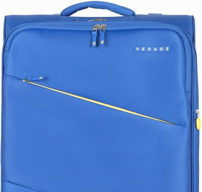 Verage VG21042-M Medium Travel Suitcase Fabric Blue with 4 Wheels Height 68cm