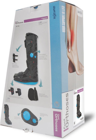 Aurafix Long Boot Ankle Black 452A