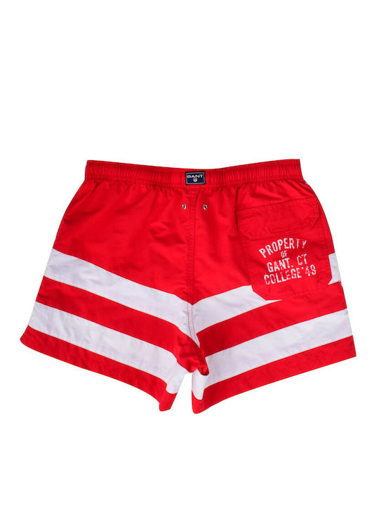 Gant Men's Swimwear Printed Shorts Red