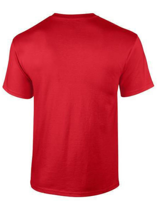 Takeposition Skull Men's Short Sleeve T-shirt Red