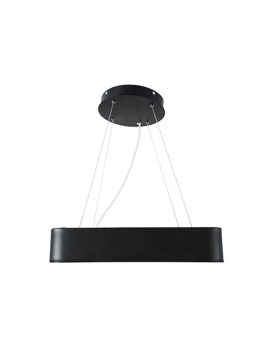 GloboStar Kamala Ceiling Mount Light 40cm Black with Integrated LED and Remote Control