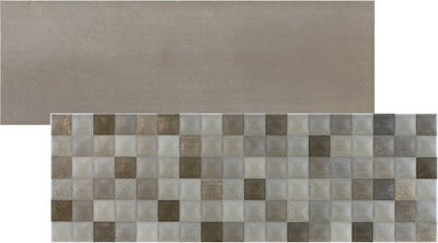 Ravenna Kenya Kitchen Wall / Bathroom Matte Porcelain Tile 60x20cm Blanco - Silver