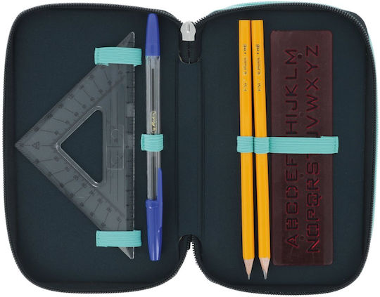 Herlitz Federmäppchen mit 3 Fächern Mehrfarbig