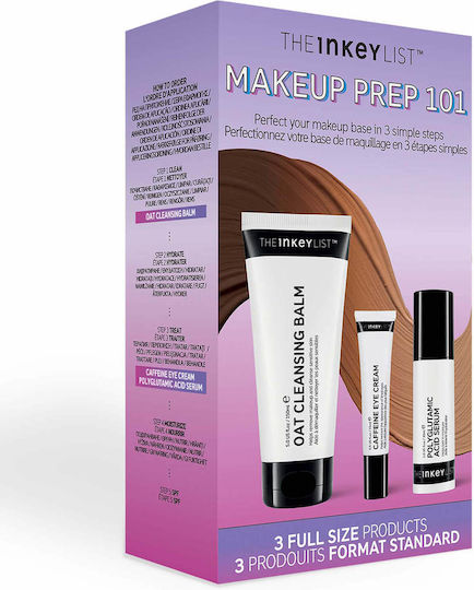 The Inkey List Make UP Prep 101 Hautpflegeset für Anti-Aging, Feuchtigkeitsspendend & Gesichtsreinigung