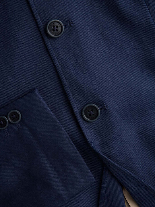 Gant Γυναικείο Μεσάτο Σακάκι Navy Μπλε