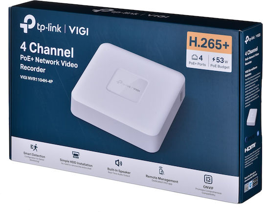 TP-LINK v1 DVR NVR VIGI NVR1104H-4P
