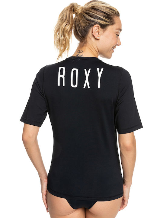 Roxy Enjoy Waves Αντηλιακή Μπλούζα Μαύρη