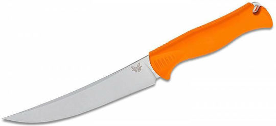 Benchmade Meatcrafter Knife Orange in Sheath