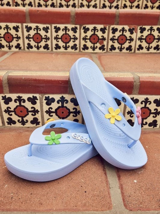 Classic Flip Flops with Platform Moon Jelly