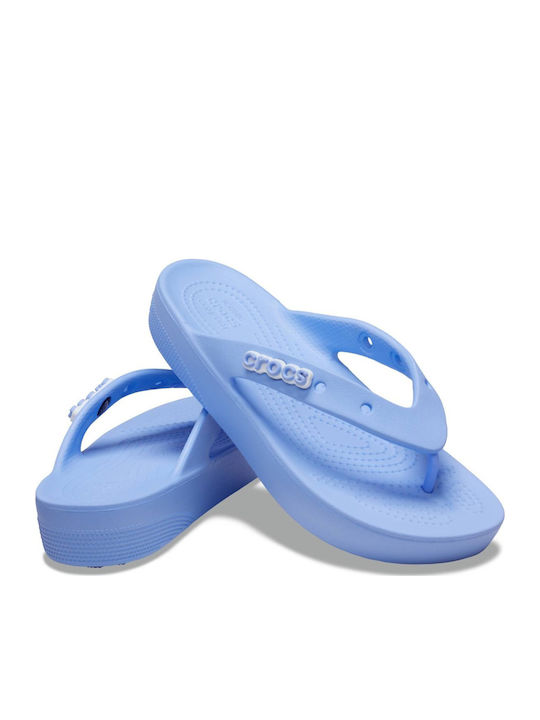 Classic Flip Flops with Platform Moon Jelly