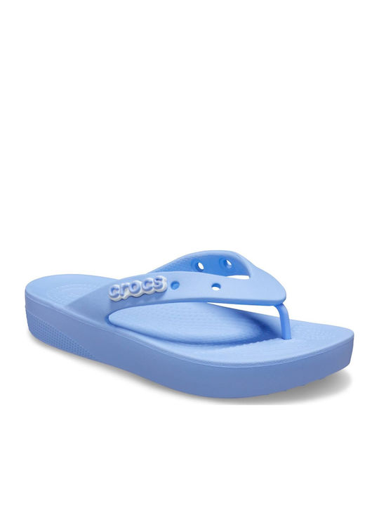 Classic Flip Flops with Platform Moon Jelly