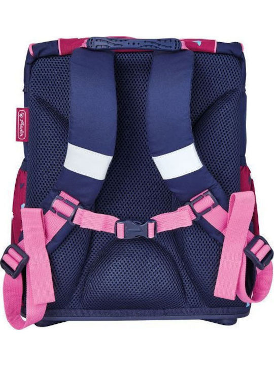 Herlitz Ultralight Butterfly Ученическа Раница Основно Клас Розова с Джоб за Бутилка 15 Литра 2026