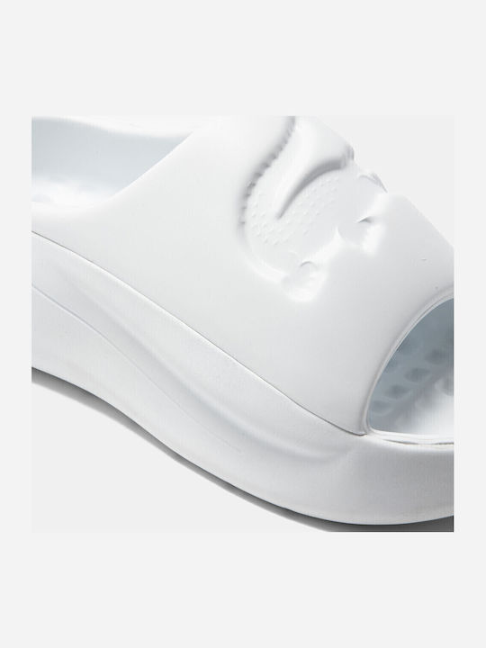 Women's Platform Slides White