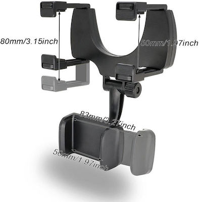 Mobile Phone Holder Car with Adjustable Hooks Black