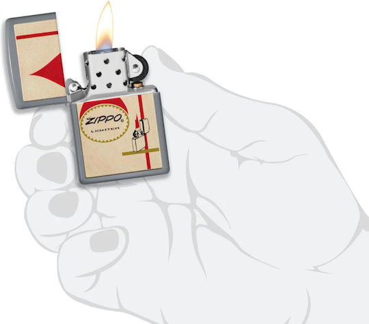 Zippo Flame Αντιανεμικός Αναπτήρας Φλόγας σε Μπεζ χρώμα