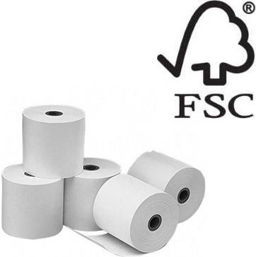 PaperRoll Thermische Kassenrollen Registrierkasse Π57xΔ80mm mit Länge 70m 48gr/m² 1Stück