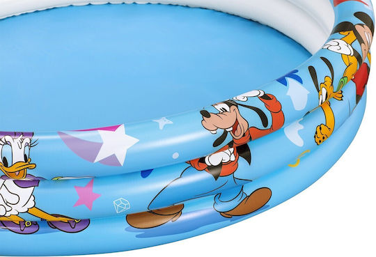 Bestway Children's Round Swimming Pool 140lt Inflatable 122x25cm Mickey & Friends
