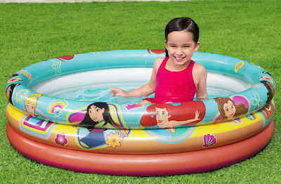 Bestway 91047 Disney Princess Παιδική Πισίνα PVC Φουσκωτή 122x122x25εκ. Princess Πολύχρωμη