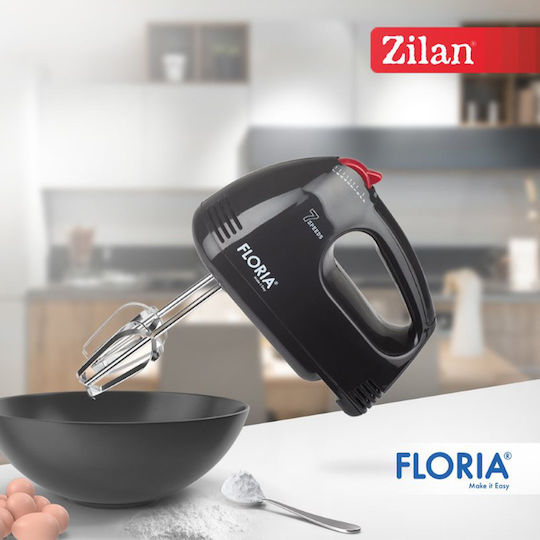 Zilan Mixer Manual 100W Negru