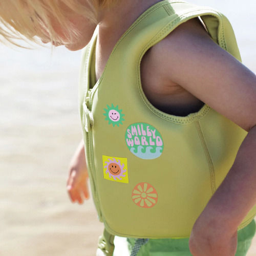 Sunnylife Παιδικό Γιλέκο Κολύμβησης Κίτρινο Smiley World Sol Sea