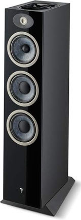 Focal Theva N°2 Paar Passive Hi-Fi-Lautsprecher Boden 3-Wege Treiberkonfiguration 19.1x35.2x93.1cm Schwarze